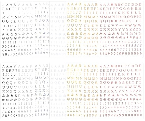 Classicseali 14 Blatt Fingernagel Sticker Buchstaben, Buchstaben Aufkleber | Diy-retro, Selbstklebend Nagelsticker Buchstaben für Zuhause, Partys, Hochzeiten und Nagelstudios, Mehrfarbig