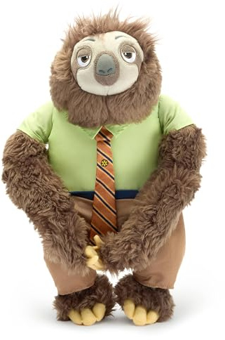 Disney Store Official - Zoomania 2 - Flash - Mittelgroßes Kuscheltier - Plüsch-Faultierfigur - 40 cm