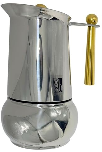 quisquilie... però utili Gb Kitty Oro, caffettiera 4 tazze in acciaio inox vecchia produzione