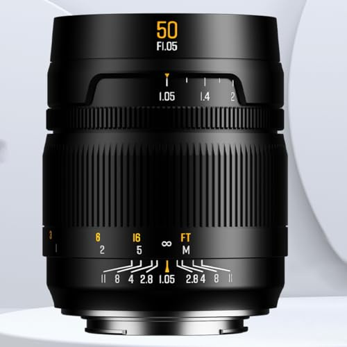 Brightin Star MF 50mm F1.05 Vollformat-Manuellfokusobjektiv für L-Mount Kameras (Panasonic, Sigma, Leica) – ideal für künstlerische Aufnahmen