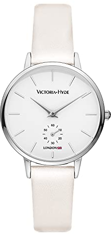 VICTORIA HYDE Damen Uhr Minimalist Armbanduhr Analog Quarz Schlicht Damenuhr mit Lederarmband