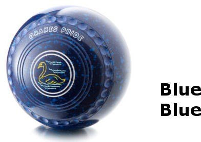 DRAKES PRIDE XP FLAT GREEN PROFESSIONAL BLUE WITH BLUE BOWLS##B3244C** (2)