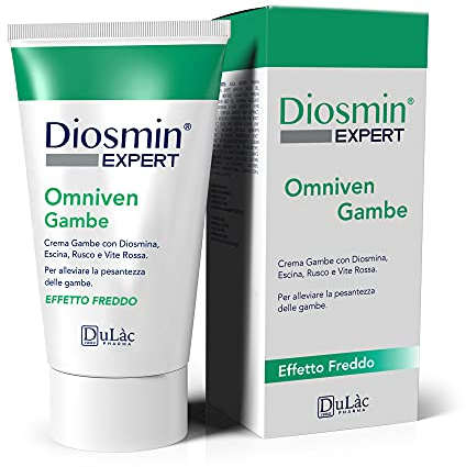 DuLàc, Omniven Crema Gambe Circolazione, Effetto Freddo, 150ml, con Diosmina, con Escina, Rusco, Vite Rossa, Ideale per Alleviare il senso di Pesantezza delle gambe, Made in Italy