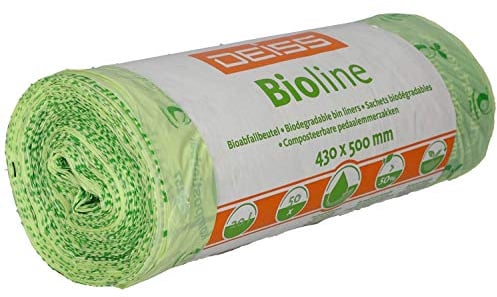 Bio-Müllbeutel DEISS 18 L, kompostierbar, 500 St.