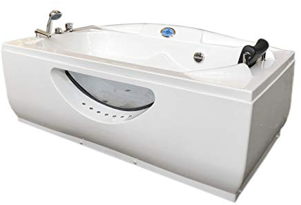 WHIRLPOOL BADEWANNE WHIRLPOOL RECHTECK 170x90cm SPA MIT RADIO UND LED mod. Paris