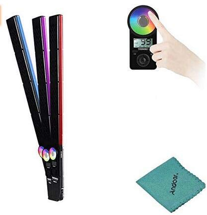 YONGNUO YN360III 3200-5500K Zweifarbiges + RGB-Handheld-LED-Videolicht Dimmbarer Fülllichtbalken Berührungsanpassungsmodus CRI 95+ mit 10 zusätzlichen Beleuchtungsmodi mit Fernbedienung
