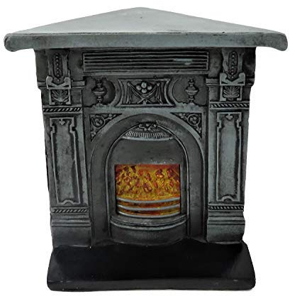 Melody Jane Puppenhaus Viktorianisch Ecke Gusseisen Kamin Miniatur 1:12 Kunstharz Möbel