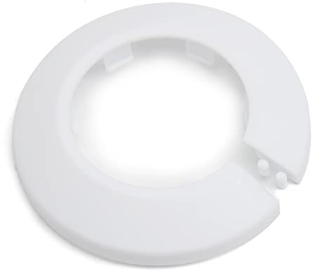 MroMax Flansch-Wasserrohrabdeckung, Dekoration, PP-Kunststoff, Wasserrohr-Rosette, Abflussleitung, Abdeckung, Kragen, passend für 43 mm Außendurchmesser, Rohrmanschette für Wandrohr, Rohrdekoration,