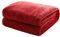 Mixibaby Kuscheldecke Flauschige extra weich & warm Wohndecke Flanell Fleecedecke, Falten beständig/Anti-verfärben als Sofadecke oder Bettüberwurf, Größe:220 cm x 240 cm, Farbe:Weinrot