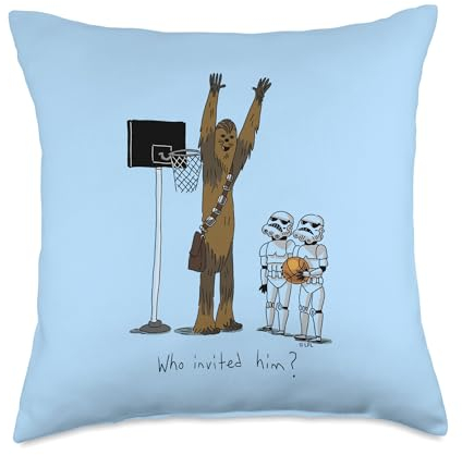 Star Wars Chewbacca Basketball Who Invited Him Throw Kissen, 18 x 18, mehrfarbig