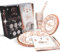 EID by MUBARAK DECORATION - Juego de Vajilla Desechable - 60 piezas - 12 Platos Grandes, Platos Medianos, Vasos, Pajitas y Servilletas - OR GOLD o ROSE GOLD - (ORO ROSA)
