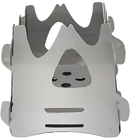 Bexdug leña para Camping, Madera, Ultraligera, Acero Inoxidable, portátil y Plegable, para Camping, mochilero, Senderismo y Supervivencia Bushcraft
