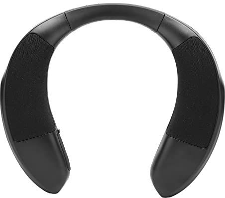 Lazmin112 Neck Speaker, Bluetooth5.0 Neckband Speaker Wearable, Wireless Music Player, 3D Stereo Sound, Ergonomic Design, Built in Noise Canceling Mic, for Home Work TV Game Hiking Cycling