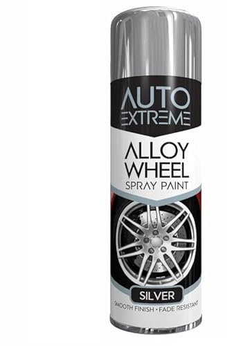 SuperGift.com 300ml Aerosol Silver Alloy Wheel Spray Paint Quick Drying Spray, Fast Dry and Excellent Coverage for Car, Van, Wheel, Metal, Plastic and More by Diva Gift
