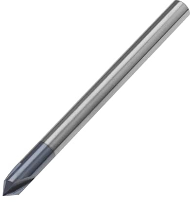 OTOTEC 90° 3 Flutes Chamfer End Mill 90 Degree Milling Cutter V Groove Router Bit Milling Accessories for Carving V Groove CNC Lettering and Signs