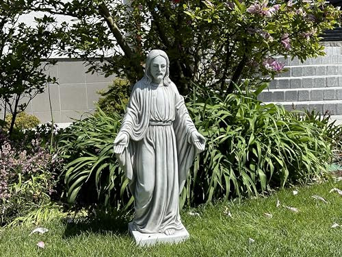 Statua di Gesù, realizzata in cemento 80cm, adatta per uso esterno o interno