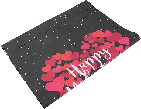 Sosoport 1stück Valentinstag Gartenbanner Dekorative Fahne Und Wiederverwendbar Vertikale Outdoor-dekoration Für Romantische Atmosphäre Im Garten Feiertagsdeko Für Valentinstag Und