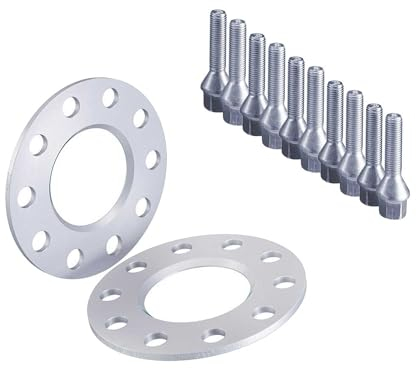 H&R Spurverbreiterungen Spurplatten 2x5mm 5x112 - X55571-05 kompatibel mit SEAT Altea, Exeo, Leon, Toledo