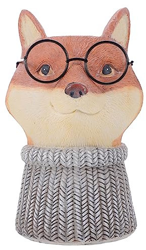 CAXUSD 1stück Kreativer Fuchs Blumentopf Harz Süßes Cartoon-tierdesign Für Sukkulenten Für Garten Und Balkon Dekorative Pflanzschale Für Kleine Pflanzen