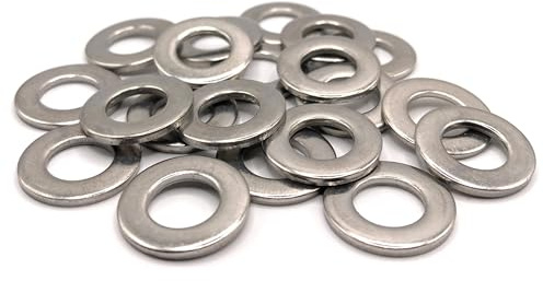 Unterlegscheiben aus Metall, M16, Edelstahl, Außendurchmesser 30 mm | flache Unterlegscheibe M16 x 30 mm | Edelstahl A2 (V2A/304) Norm NFE 25514 Z | Holz/Metall/Muttern/Schrauben/etc: 20 Stück ProRaje