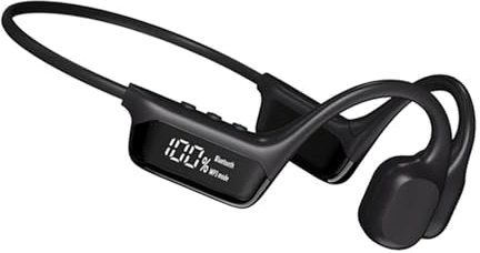 GZLMMY IPX8 Impermeabile Conduzione Ossea Cuffie Senza Fili Bluetooth 5.4+32GB RAM Lettore MP3 HIFI Musica Sport Nuoto Auricolare Con Microfono (nero)