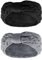 GUTERTOP 2 Stück Stirnband Damen Winter, Stirnband Damen Fleece, Strick Stirnband Damen für Haarschmuck Damen Mädchen Outdoor Workout Yoga Skifahren