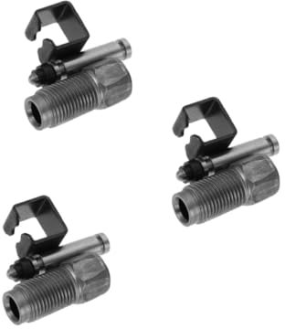 3 Ensembles Pompe à Huile de cric Piston de Pompe Piston de Pompe cric de Voiture cric de Langue électrique Adaptateur d'axe de cric Bouteille cric rouleur Plastique Black Gatuida