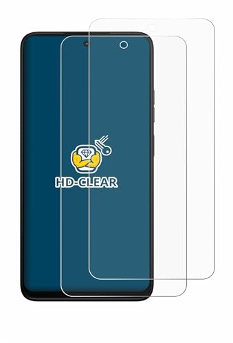 BROTECT Schutzfolie für Motorola Moto G35 | 2 Stück Transparenter Displayschutz Made in Germany Klare Displayschutz-Folie Clear Einfache Montage Case-Friendly