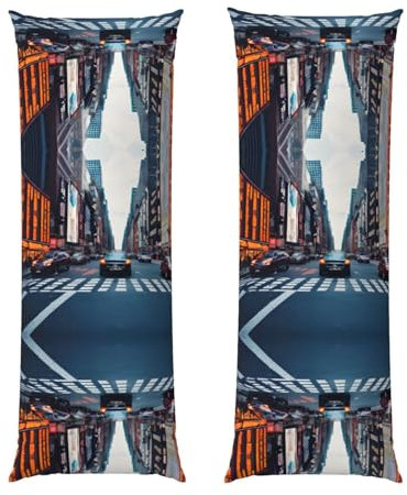 New York City Langer Kissenbezug zum Schlafen, Sofakissen, langes Bettkissen