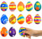 badaren Ostereier Stressball 12 Stück Antistressball, Stressbälle Ostern, Eier Mitgebsel Kinder, Ostern Geschenke, Ostergeschenk Kinder (B)