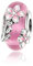 Rimgoris 925 Sterling Silver Women Bracciali Collana Rosa Fiore Perline di vetro Ciondolo Donna Bracciale Charm Festa della mamma con Zirconia