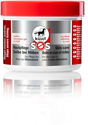 Leovet SOS Hautpflege Salbe bei Milben | 150 ml | Pflegesalbe für Pferde | Zur reinigenden Pflege beanspruchter Haut durch Milben- und Parasitenbefall | Bei Juckreiz