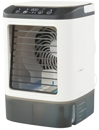 Petit climatiseur portable, climatiseur portable,Humidificateur de bureau USB - Ventilateur à LED à 3 vitesses Climatiseurs portables pour la chambre à coucher RV Voyage Garage Atelier