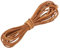 sourcing map Round Leather Cord, 2mm x 5.5 Yards Full-Grain Leather String Rope for Jewelry Beads Making Necklace Bracelet DIY Handmade Crafts, Light Brown