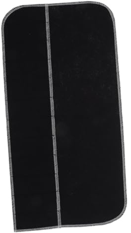 Amosfun Schwarzer Silberbesteck Aufbewahrungsbeutel 49,7x24x0,2cm | Bestecktaschen, Anlaufend, Leichter Verschluss, Große Innenkapazität, für Zuhause und Reisen