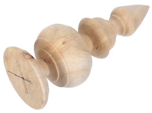 WOONEKY Remate para poste de escalera: Adornos de madera en para barandillas, marcos de cama y postes de cerca - Remate de madera para barandilla (DIY) de 15 cm x 5,8 cm