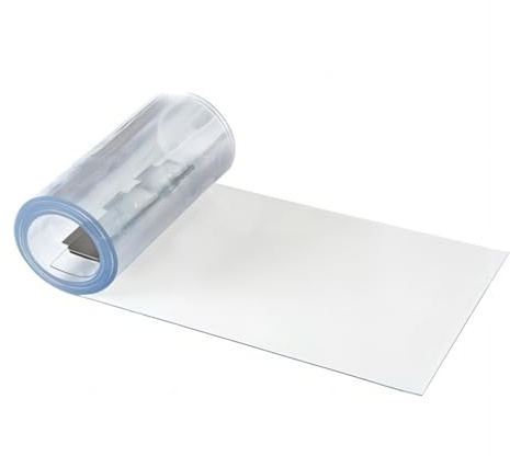 FOELANNE PVC-Vorhänge ersetzen, Transparente PVC-Tür-Streifen-Vorhang-Ausrüstung 1,9-2,8 m for Trennwand-Lager-Kühlhaus(75cm,2m)