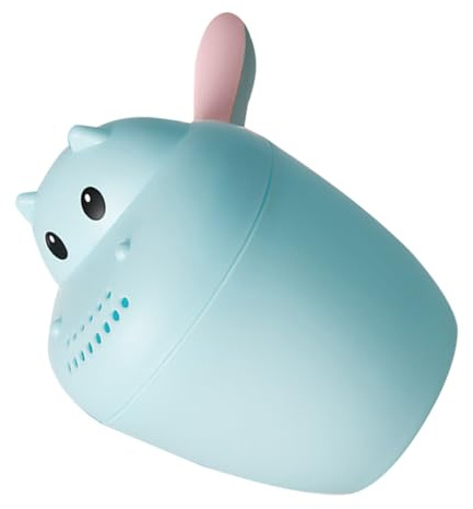 Cartoon Waschbecher Babyausführung PP Sprinklerdesign Blau, Event | Wassersteuerung, Einhändiges Ausgießen, 1 Stück, für Haare und Badewanne, Inklusive Shampoo Cup