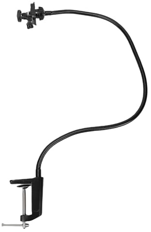 Plyisty Webcam-Ständer, Flexible Tischhalterung, Schwanenhalsständer für Go Pro, C922 C930e C920S C920 C615 C960 C920x (I-förmiger Geräteständer)