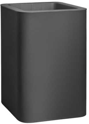 FLORUS Jive Carree Haut 40cm Jardinière - Anthracite | L 39 x W 39 x H 60.2 cm | Plastique 100% recyclé