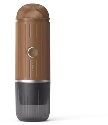 Nomaduo by Evergreen-2 en 1 Machine à café expresso électrique portable, Auto-chauffante avec Charge USB-C, Compatible Café Moulu & Capsules NS - Idéale pour Camping, Voyage, Randonnée (Brun Café)