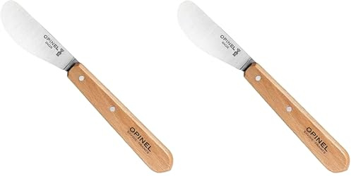 Opinel Couteau à beurre, couteau en hêtre, gris, M