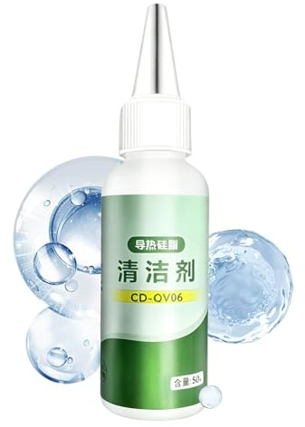 Silicone Grease Cleaner 50ml Silicone Grease Cleaner Agent | CPU Thermal Paste Remover for Chipset CPU GPU Laptop Computer Console Heatsink