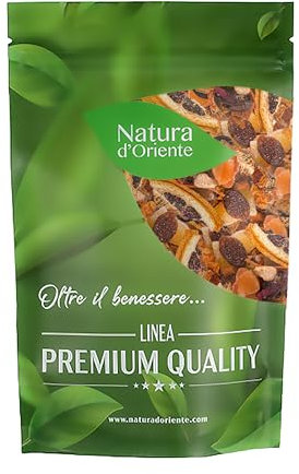NATURA D'ORIENTE | Infuso Melograno e Mango 100g | Naturale 100% Senza conservanti