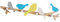 OUNONA Hakenleiste aus Holz Kleiderhaken Hut Kleiderhaken Kleiderhaken Creative Birds Design Home Decor Bunt