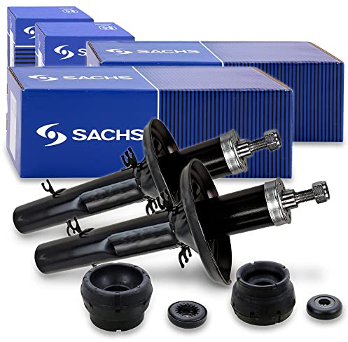 SACHS 2x Öldruck Stoßdämpfer vorne inkl. Domlager Kompatibel mit AUDI A3 (8L1), SEAT LEON (1M1), TOLEDO 2 (1M2), SKODA OCTAVIA 1, VW BORA, GOLF 4, NEW BEETLE (9C1, 1C1), NEW BEETLE Cabriolet (1Y7)