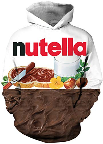 EUDOLAH Jungen Sweatshirts für 4-13 Alter Kinder Langarm 3D Druck Kids Herbst Winter Hooded mit Kapuzen 0-Braun S