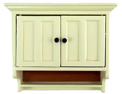Melody Jane Puppenhaus Creme Walnuss Doppel Wand Schrank Modern 1:12 Küchenmöbel
