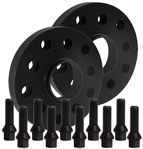 BlackLine Spurverbreiterung 30mm (15mm) mit Schrauben schwarz 5x112 66,6mm - 12169W_4_M1425KE43W