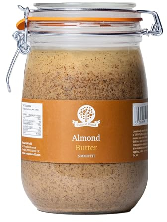 Nutural World - Beurre d'Amande onctueux (1kg) - *** nouvel emballage *** - Vainqueur des Great Taste Awards